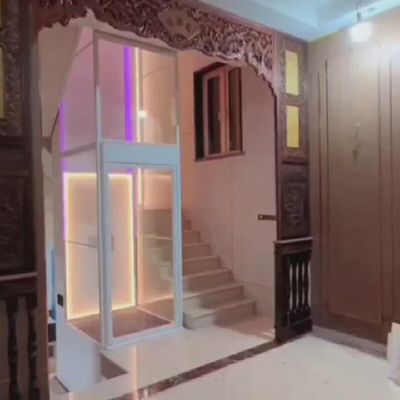 400 কেজি হাউস স্ক্রু ড্রাইভ লিফট কমপ্যাক্ট হোম লিফট 50 ফুট ভ্রমণ উচ্চতা