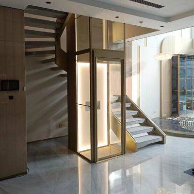 স্বয়ংক্রিয় হাইড্রোলিক যাত্রী উত্তোলন 304 # কেবিন এবং 4.7 কিলোওয়াট মোটর সহ