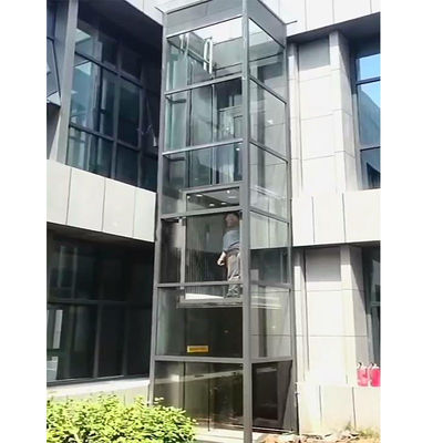 12M উত্তোলন উচ্চতা কমপ্যাক্ট লিফট 400 কেজি হাইড্রোলিক ছোট ঘর লিফট
