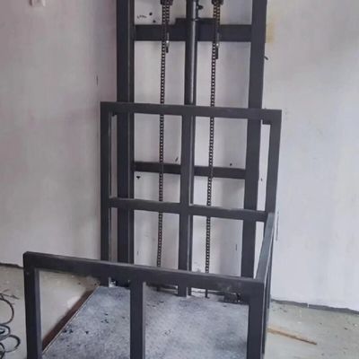 1-12M উত্তোলন উচ্চতা ইস্পাত শক্তি হাইড্রোলিক কার্গো লিফট লিফট পিএলসি নিয়ন্ত্রণ