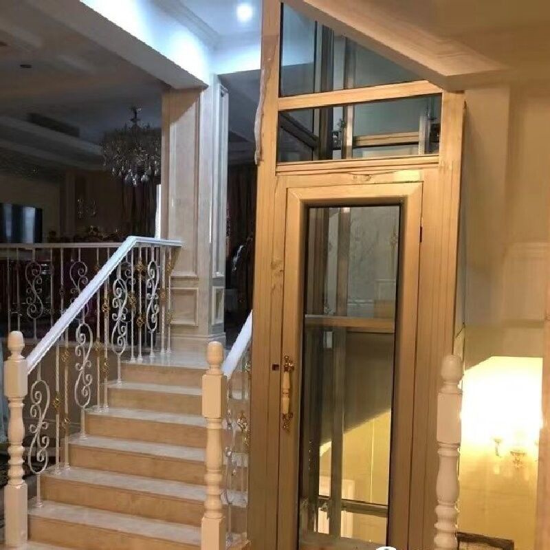 জরুরী স্টপ বোতাম হাইড্রোলিক Mrl লিফট 4.7 Kw মোটর স্টেইনলেস স্টীল কাঠামো কেবিন আবাসিক জন্য