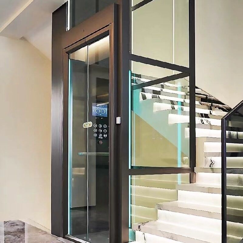 400kg-1000Kg ক্যাপাসিটি আবাসিক ট্র্যাকশন লিফট 30M ট্র্যাকশন লিফট
